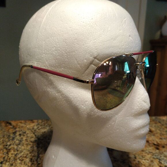 Jessica Simpson Purple and Rose Gold Aviator Sunglasses Brow Bar J6096 - Picture 3 of 10